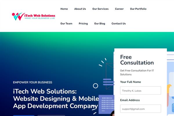ITech Web Solutions: Website Designing And App Development Mohali